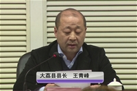 大荔县县长王青峰做交流发言